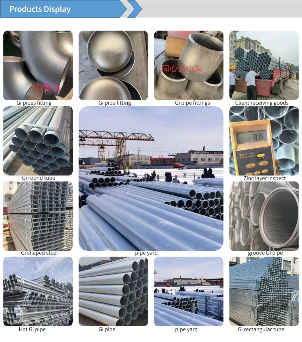 Galvanized Steel Pipe Galvanized Pipe Galvanized Seamless Tube Stainless Steel Pipe/Square/Round/Seamless Steel Pipe/Welded/Galvanized/Titanium
